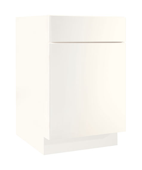 White with White Cabinet