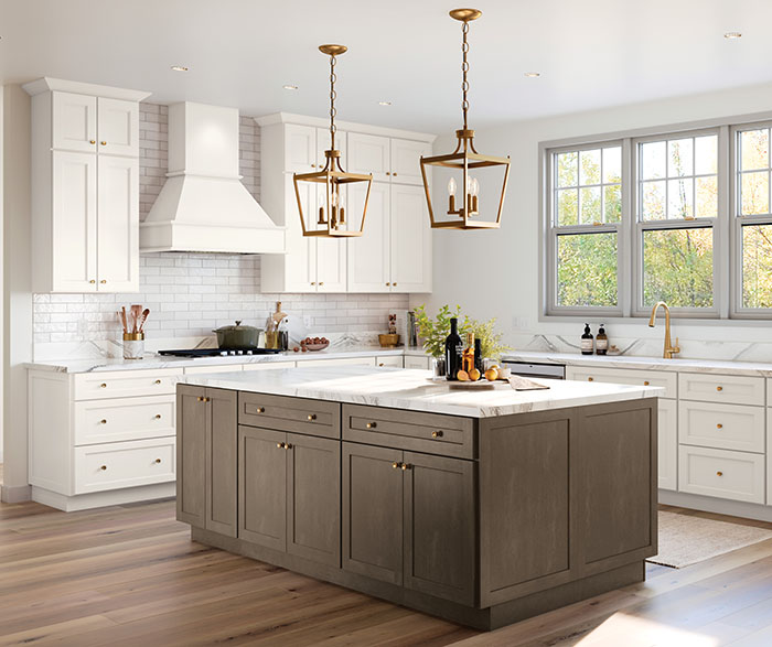 Woodtone and White Transitional Kitchen 3