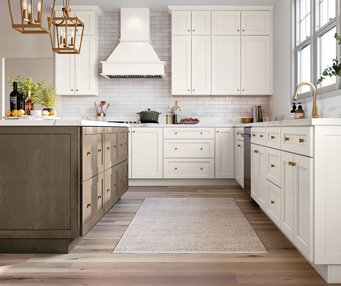Woodtone and White Transitional Kitchen 4