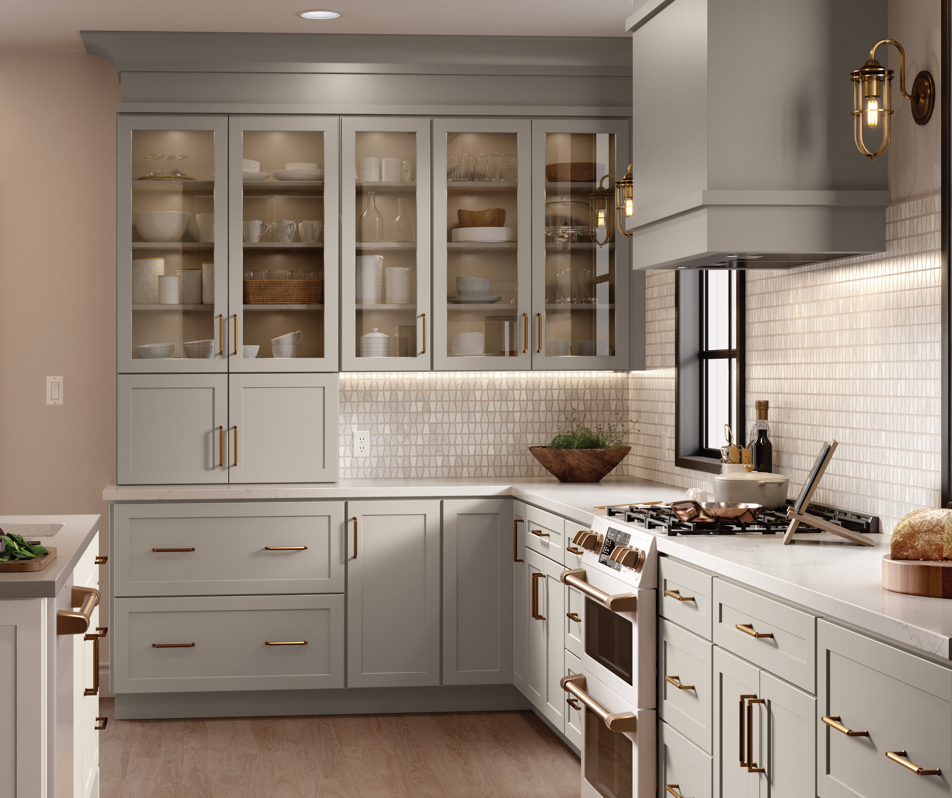 Jamestown Painted White and Grey Kitchen